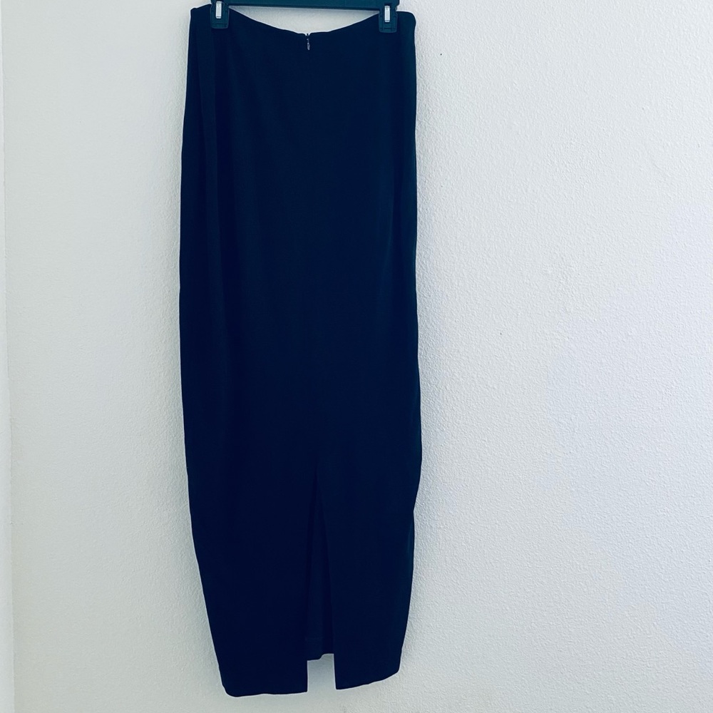 Bebe Blue Bubble Maxi Skirt with Slit